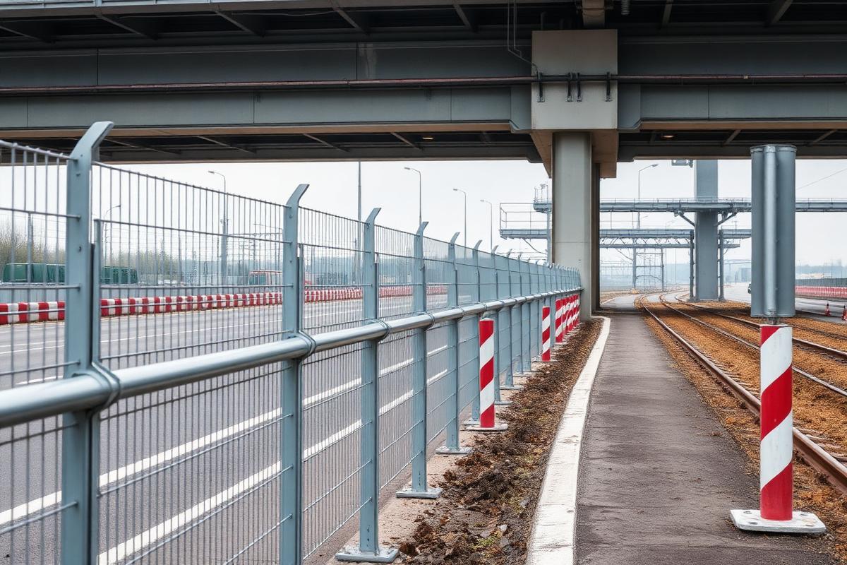 Wygrodzenia ochronne przy ciągu pieszym — UBRD
